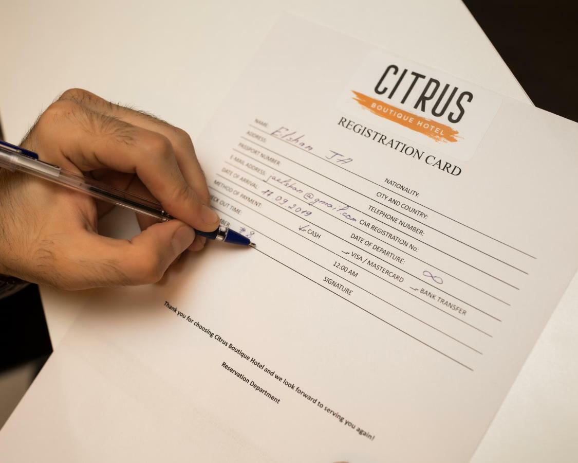 Citrus Boutique Hotel Baku Exteriör bild